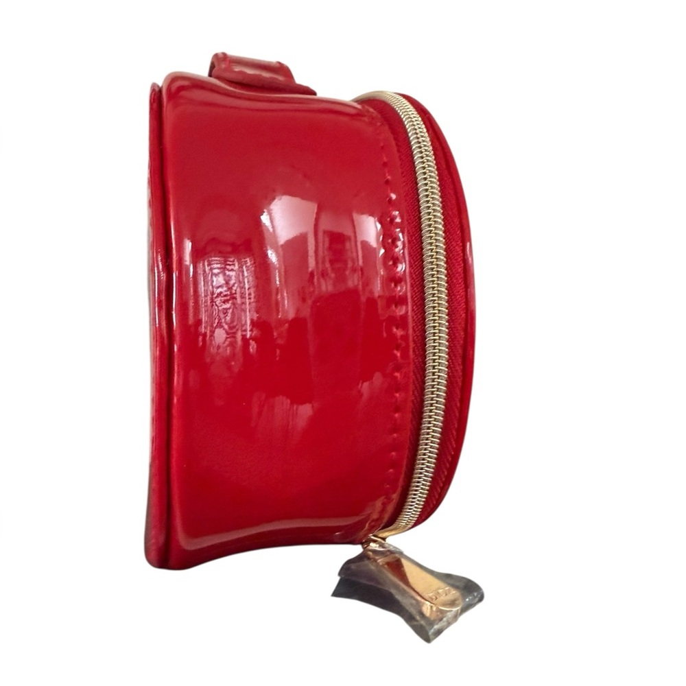 CHRISTIAN DIOR PARFUMS / DIOR BEAUTY Glossy Red Oval Novelty Pouch NIB❤️✨ - Picture 6 of 12